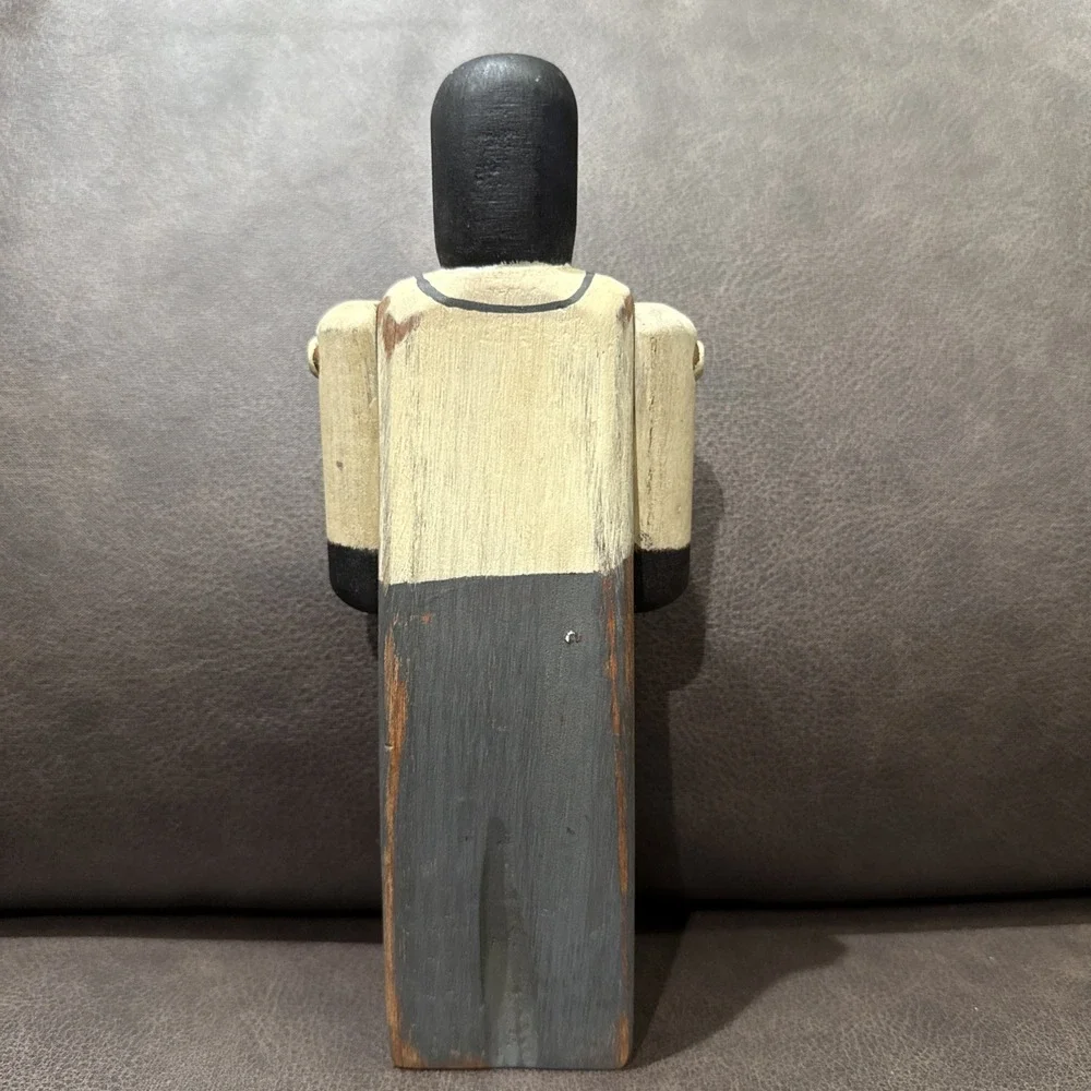 Wolf Creek Hand Carved Black African Cook‎ Chef USA Vintage 1986 Signed MJ Dated